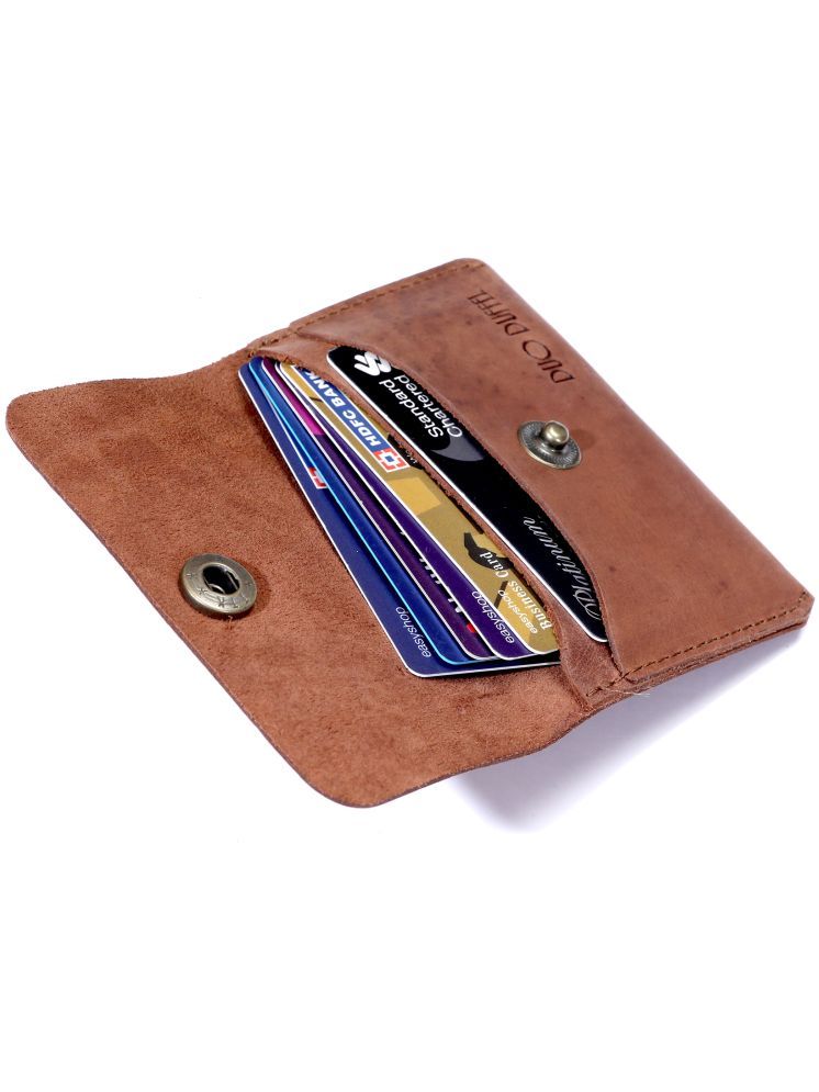     			DUO DUFFEL Leather Card Holder ( Pack 1 )