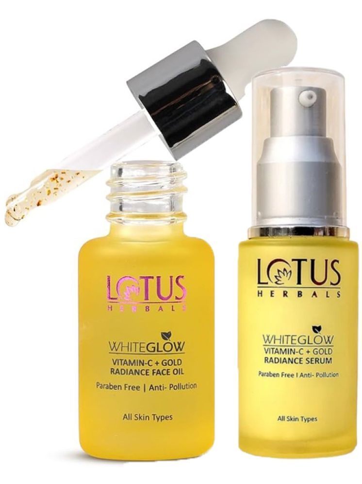     			Lotus Herbals Whiteglow Vitamin C Radiance Face Serum 30ml , Radiance Face Oil 15ml (Pack of 2)