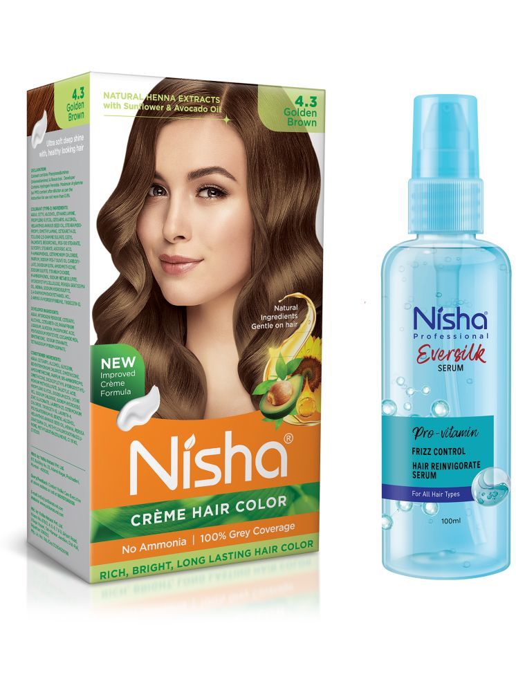     			Nisha Hair Color and Serum Ammonia Free Permanent Hair Color 220 g Brown