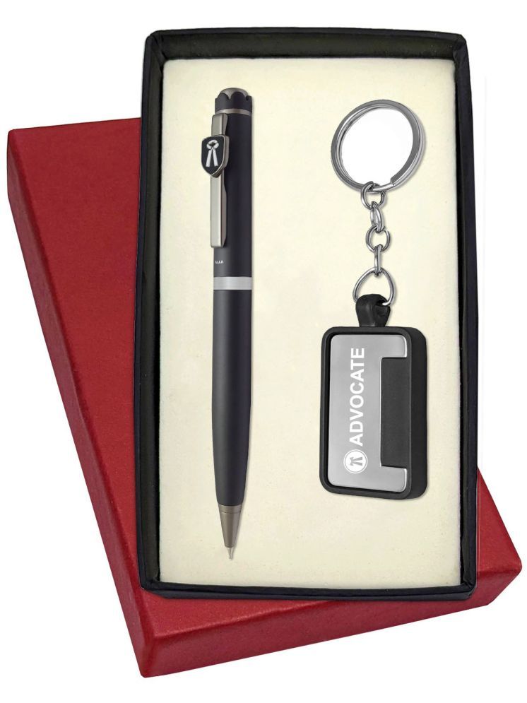     			UJJi Advocate Logo Metal Pen with Keychain Pen Gift Set