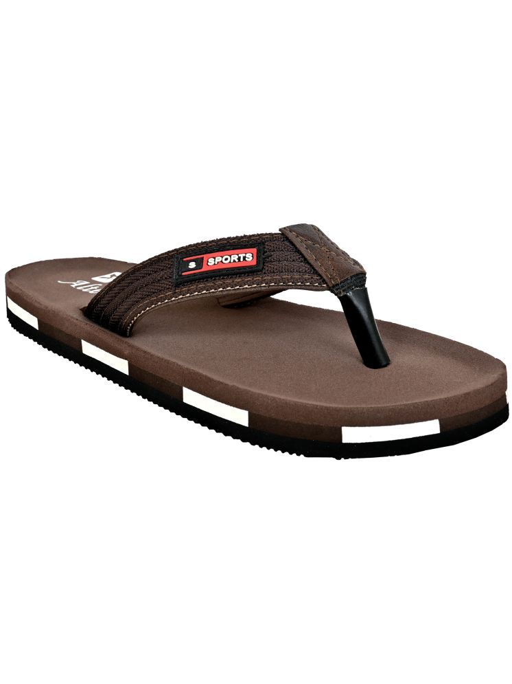     			Chappal Wala Brown Men's Thong Flip Flop