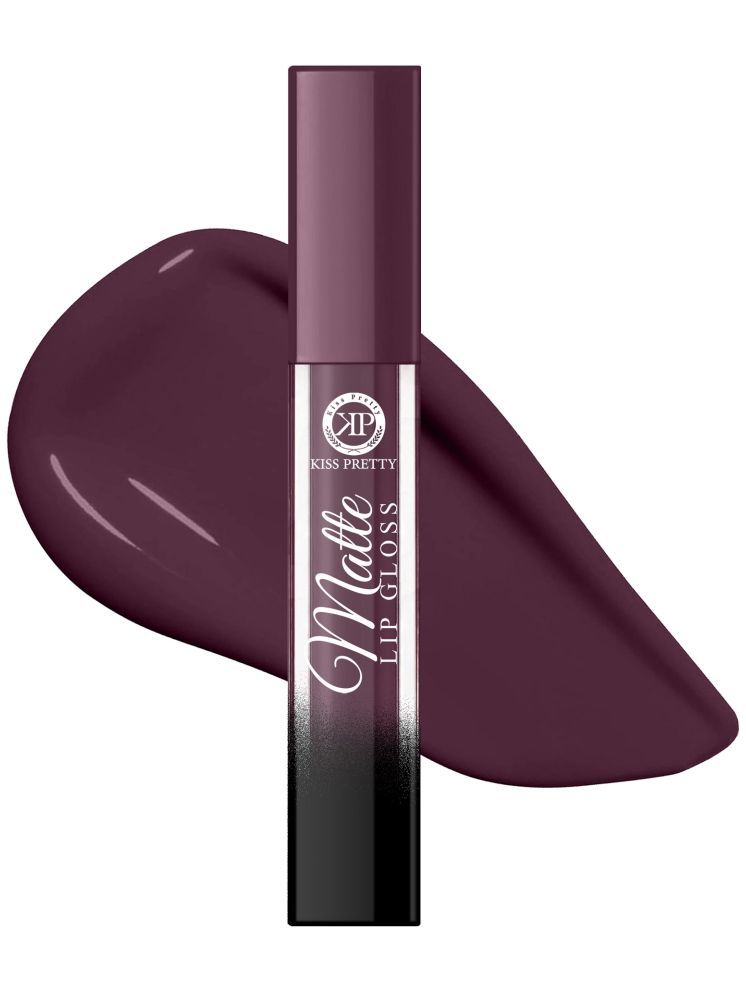     			KISS PRETTY Purple Matte Lipstick 6