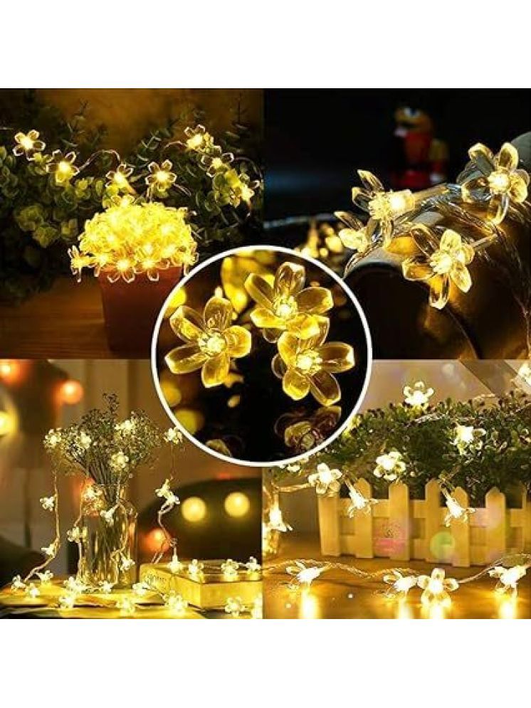     			SPARKWORLD Yellow 1Mtr String Light ( Pack Of 1 )