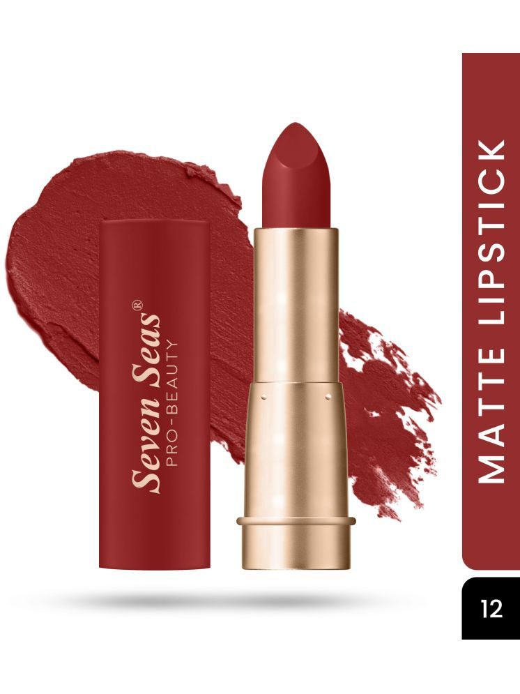     			Seven Seas Coral Red Matte Lipstick 3g