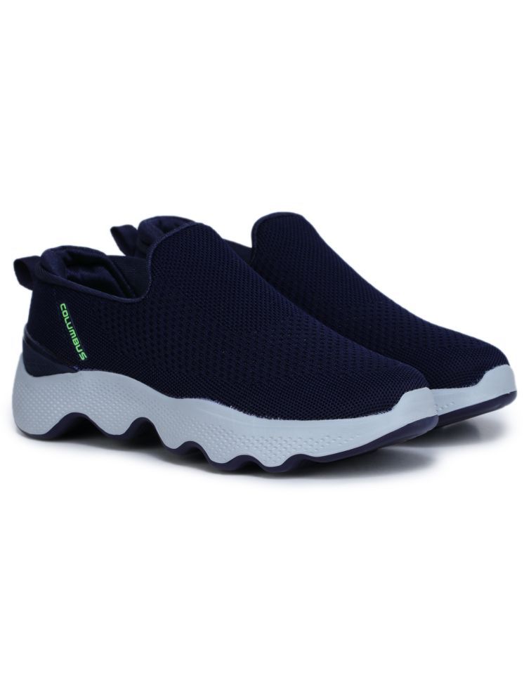     			Columbus MASSAGER-01 Navy Men's Sports Running Shoes