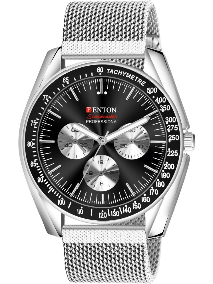     			Fenton Silver Stainless Steel Analog Men's Watch