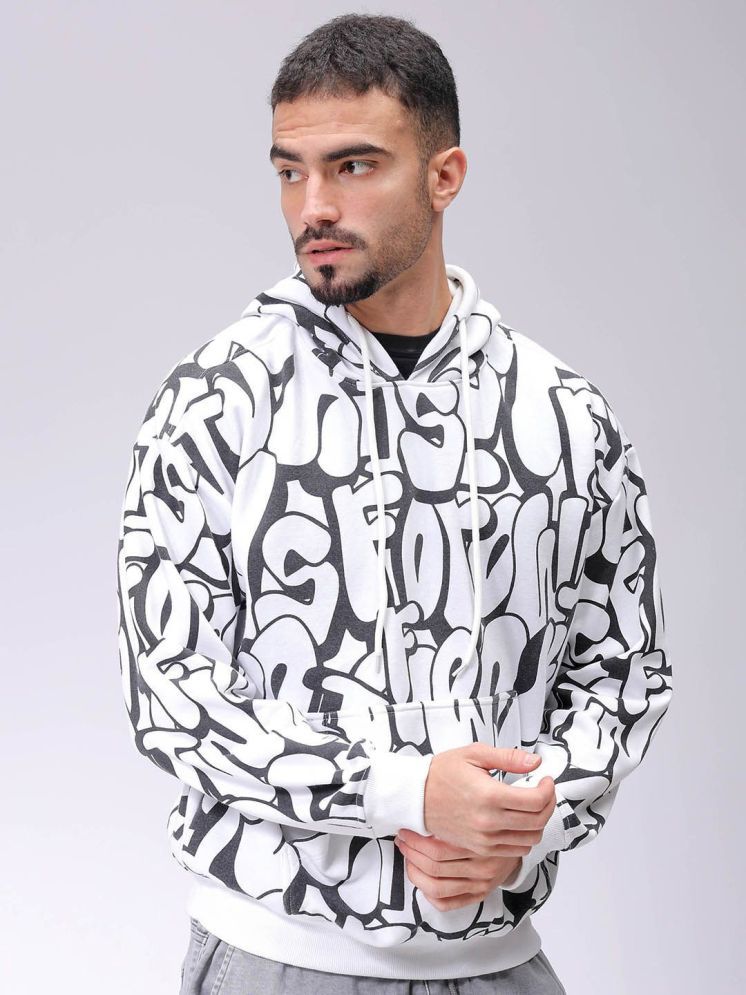     			The Indian Garage Co Men Printed Hooded Sweatshirt