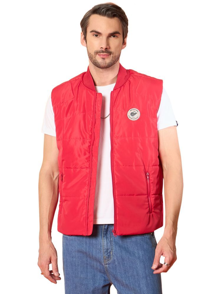     			Club York Polyester Men's Quilted & Bomber Jacket - Red ( Pack of 1 )