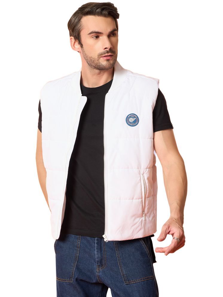     			Club York Polyester Men's Quilted & Bomber Jacket - White ( Pack of 1 )