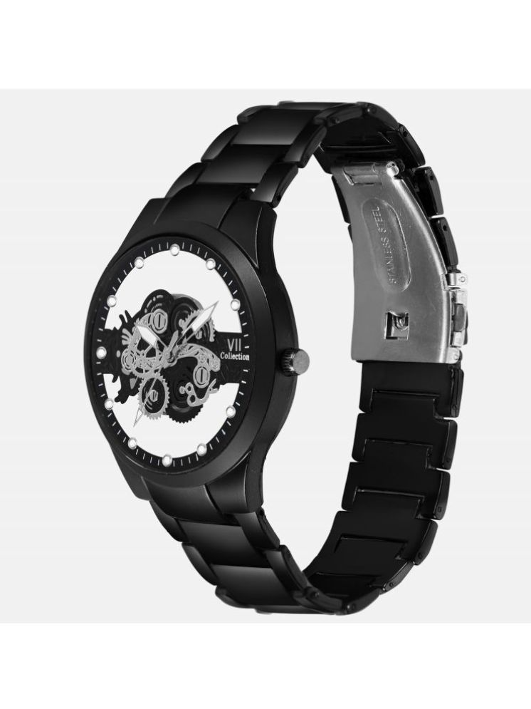     			Hala Black Stainless Steel Analog Men's Watch