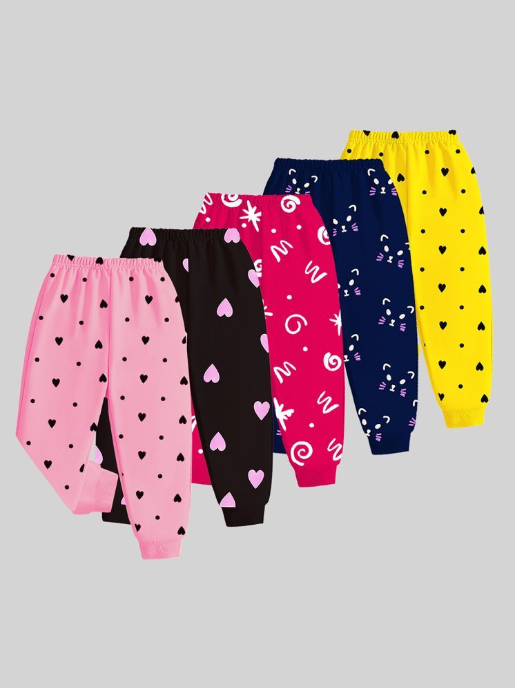     			Kuchipoo Pack of 5 Girls Cotton Blend Leggings ( Multicolor 1 )