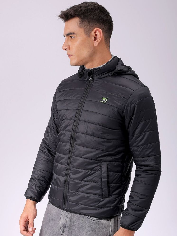     			The Indian Garage Co. Nylon Men's Puffer Jacket - Black ( Pack of 1 )