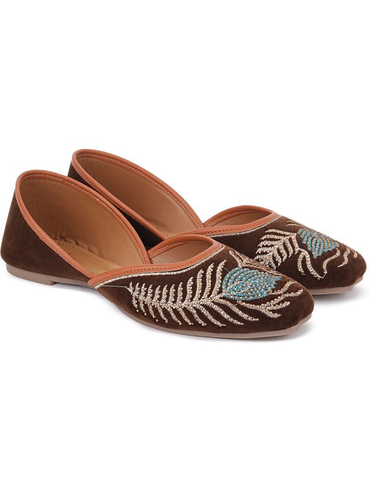     			Picktoes Brown Women's Flats