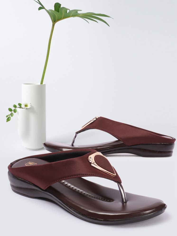     			Picktoes Maroon Women's Sandal Heels