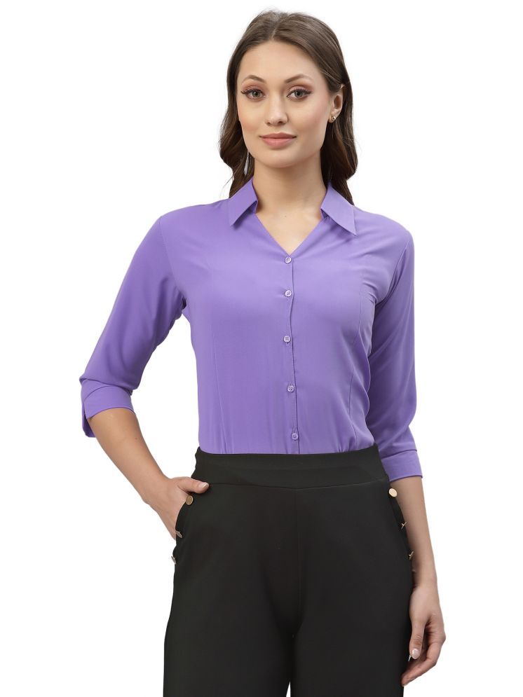     			Selvia Magenta Viscose Women's Shirt Style Top ( Pack of 1 )