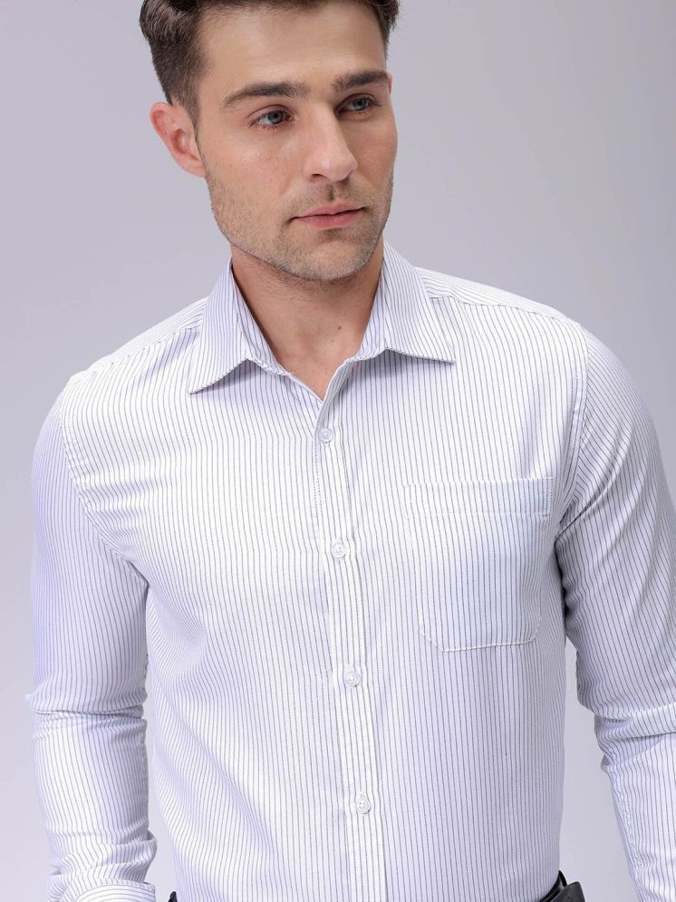     			The Indian Garage Co. Poly Cotton Slim Fit Full Sleeves Men's Formal Shirt - White ( Pack of 1 )