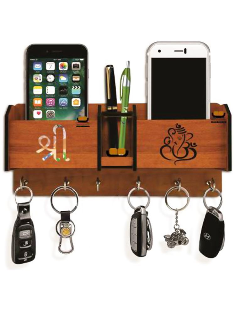     			Arpita Crafts Beige Wood Key Holder - Pack of 1