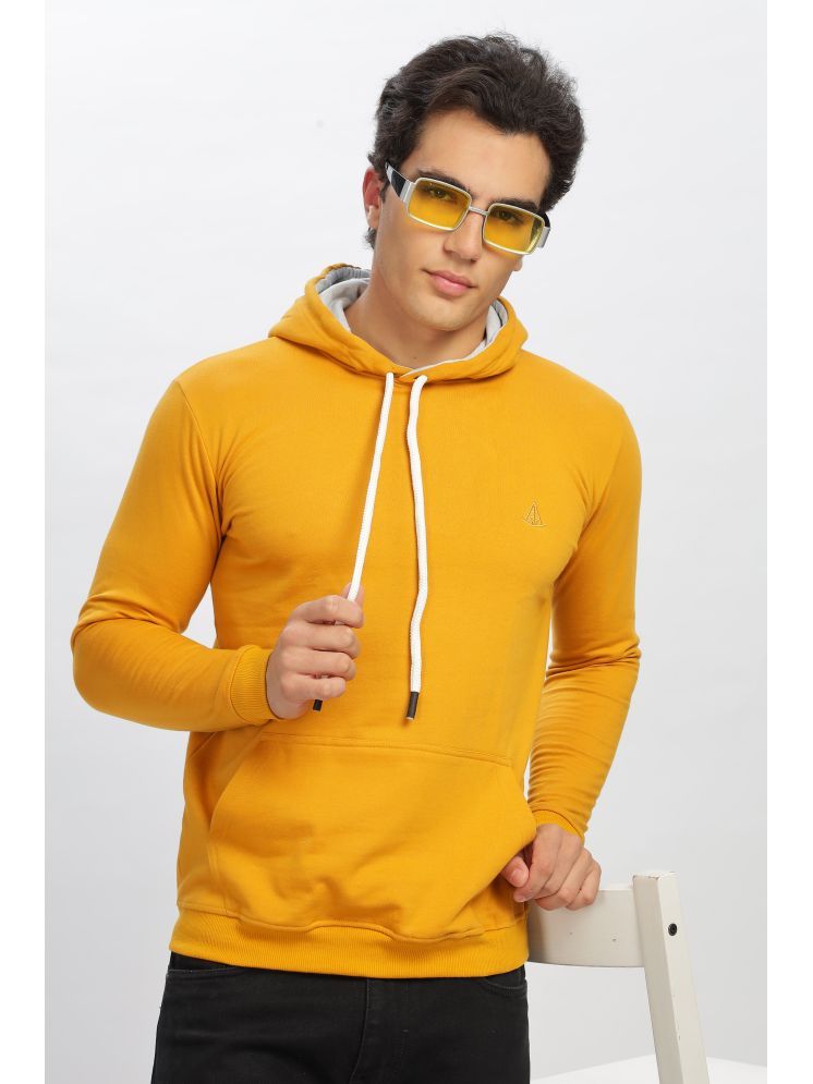     			COLOR HUNT Fleece Hooded Men's Sweatshirt - Yellow ( Pack of 1 )