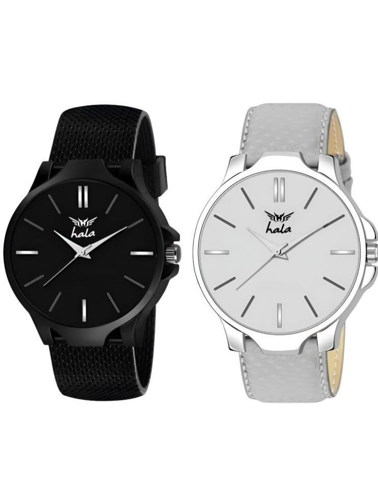     			Hala Multicolor Leather Analog Men's Watch