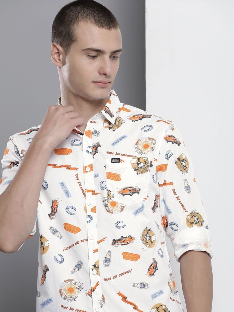     			The Indian Garage Co Men Printed Cotton Casual Shirt