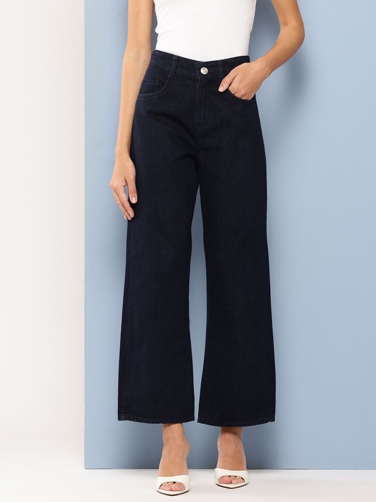     			Aarika - Navy Blue Denim Wide Leg Women's Jeans ( Pack of 1 )