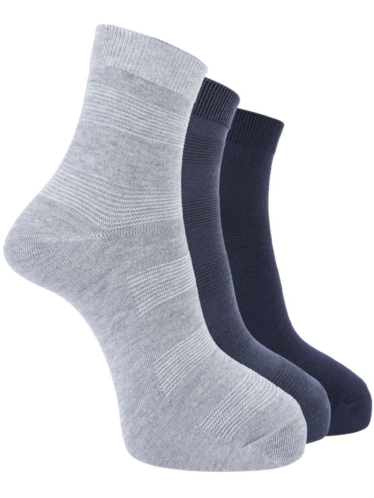     			Dollar Pack of 3 Men's Cotton Blend Ankle Length Socks ( Multicolor )