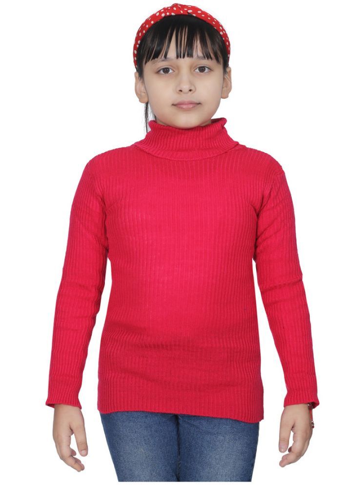     			IndiWeaves Pack of 1 Girls Wollen Pullover ( Magenta )