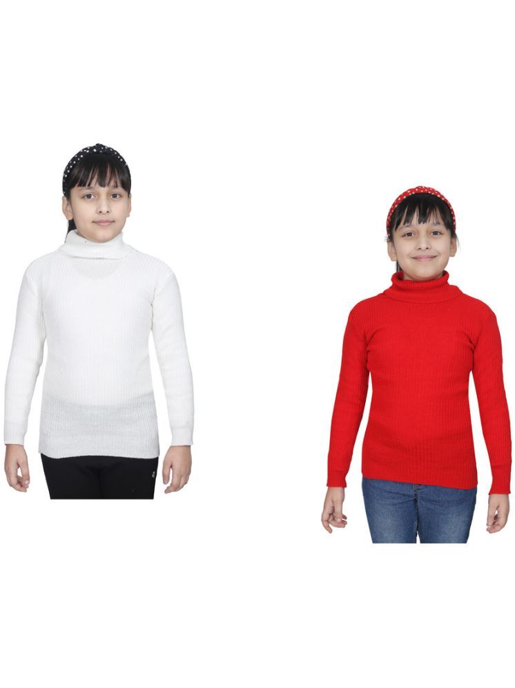     			IndiWeaves Pack of 2 Girls Wollen Pullover ( Multicolor 1 )