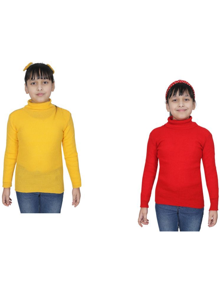     			IndiWeaves Pack of 2 Girls Wollen Pullover ( Multicolor 1 )