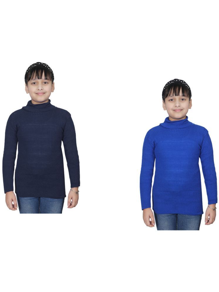     			IndiWeaves Pack of 2 Girls Wollen Pullover ( Multicolor 1 )