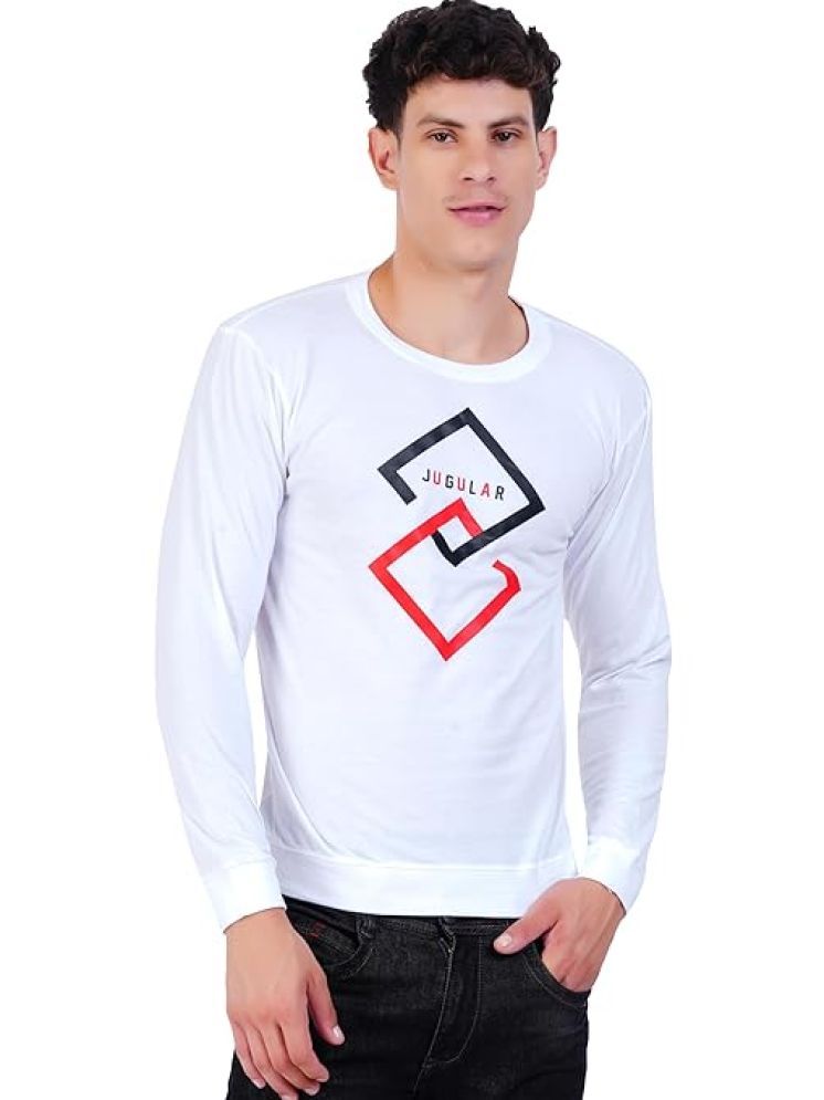     			JUGULAR Pack of 1 Cotton Regular Fit Men's T-Shirt ( White )