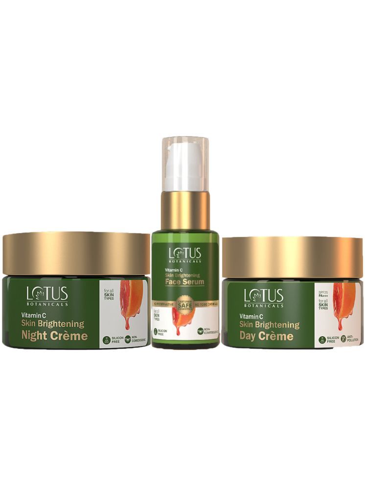     			Lotus Botanicals Vitamin-C Day Cream 50g , Night Cream 50g , Face Serum 30ml Pack of 3)