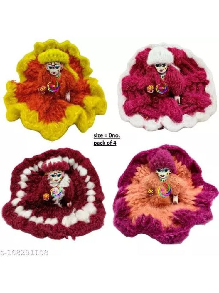     			Lvi Craft Laddu Gopal Multicolor Wool Dress ( Pack of 4 )