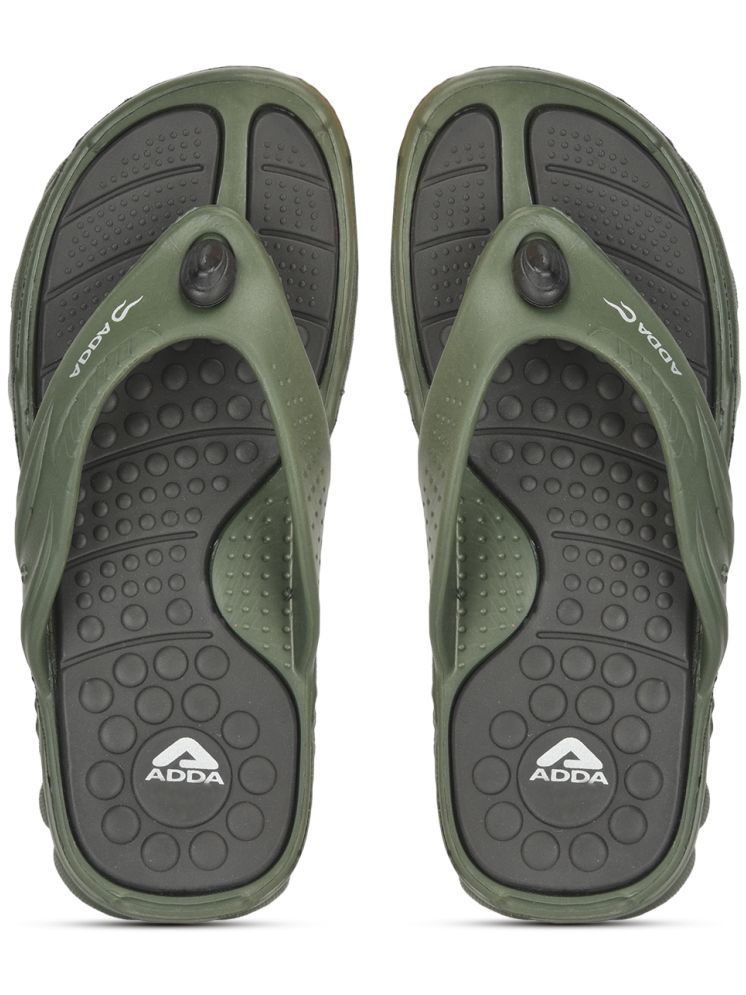     			Adda Olive Men's Thong Flip Flop