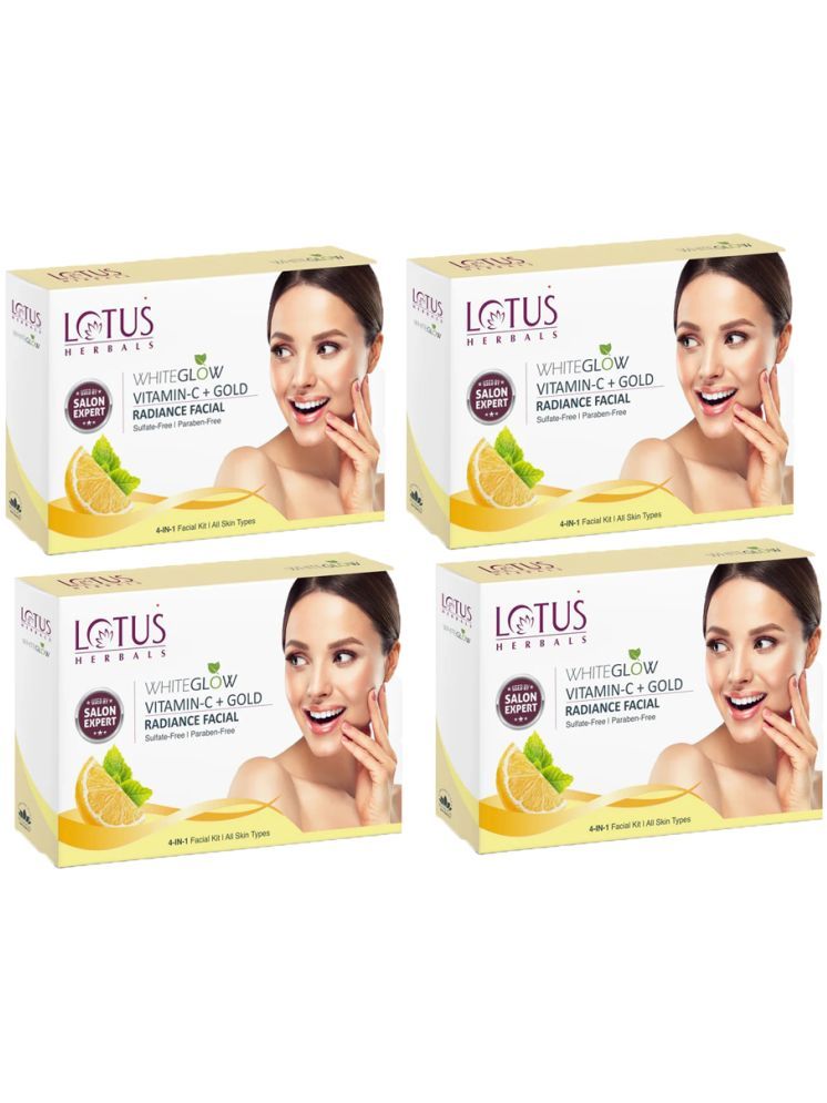     			Lotus Herbals WhiteGlow Vitamin-C Single Facial Kit 57g (Pack of 4)