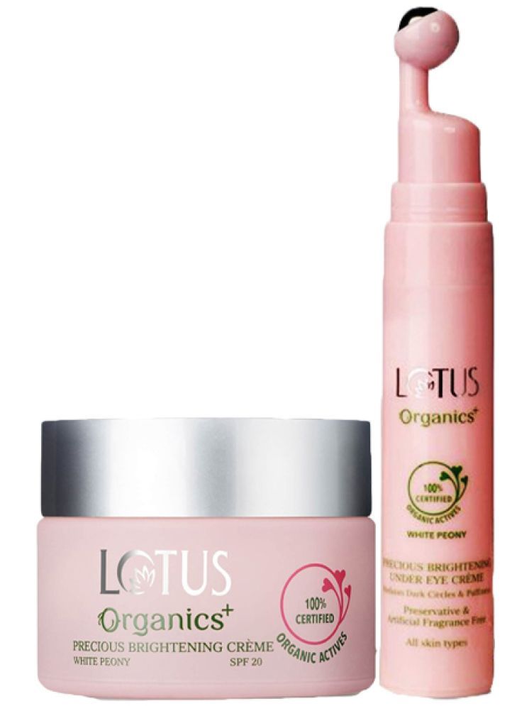     			Lotus Organics+ Precious Day Cream 50g , Under Eye Cream 30g (Pack of 2)