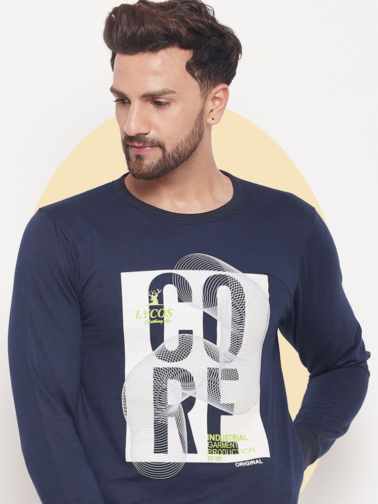     			Lycos Fleece Round Neck Men's Sweatshirt - Navy ( Pack of 1 )