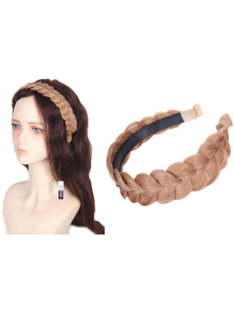     			RITZKART Light Brown Head Band ( Pack of 1 )