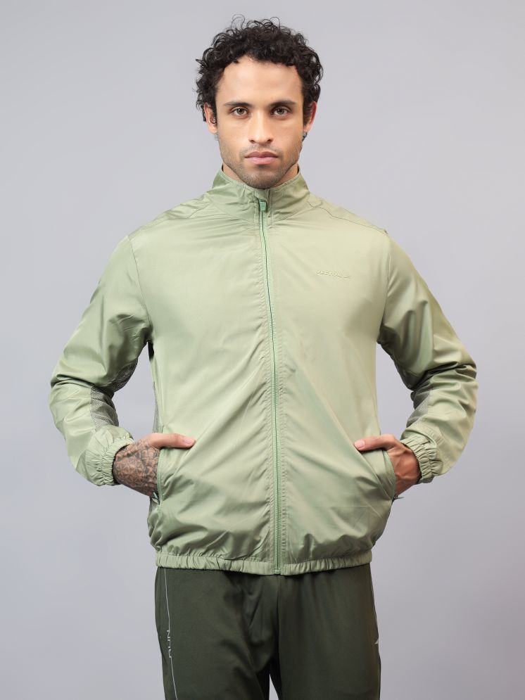     			Vector X Green Polyester Men's Running Windcheater ( Pack of 1 )