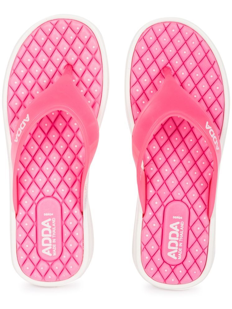     			Adda Pink Women's Thong Flip Flop