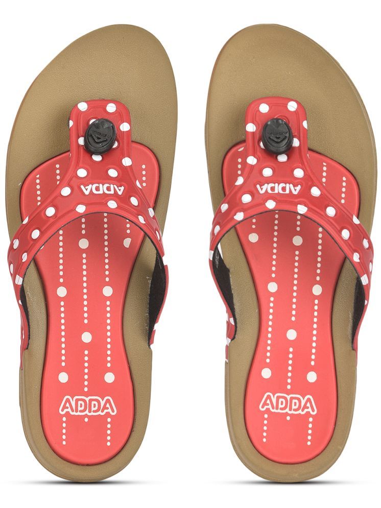     			Adda Red Women's Slipper