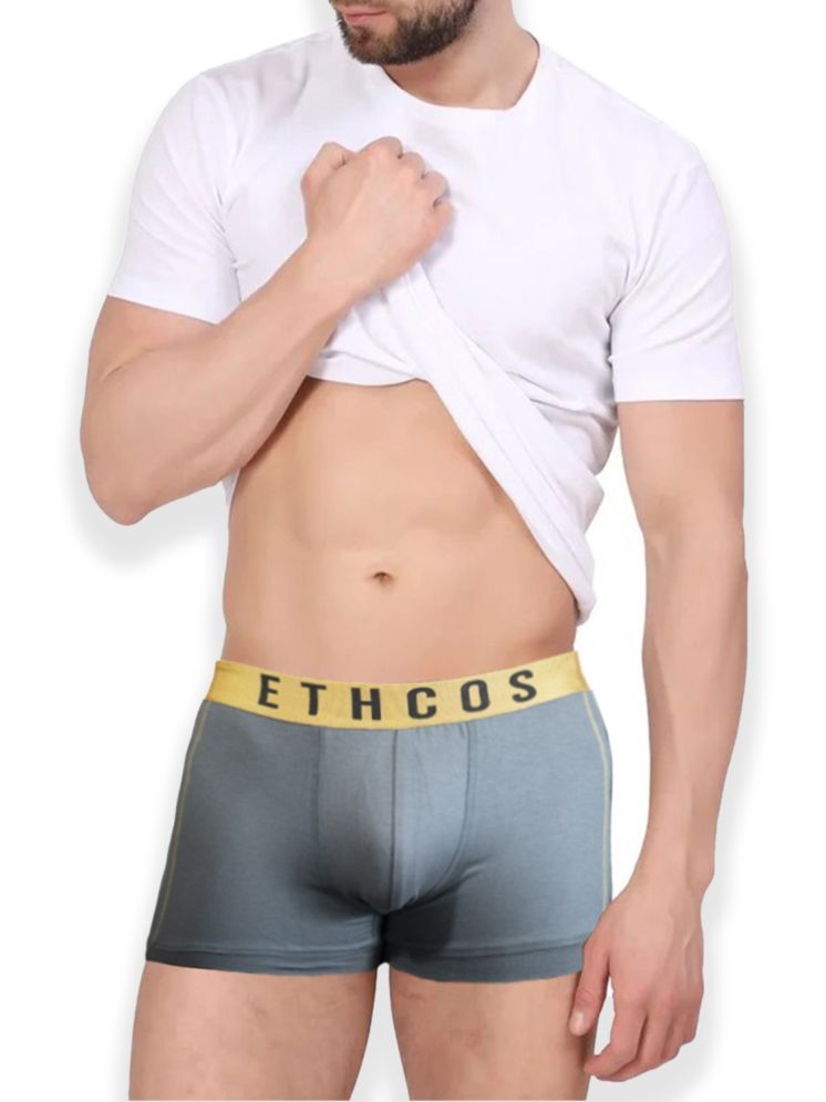     			ETHCOS Pack of 1 Modal Trunks For Men's ( Light Grey )