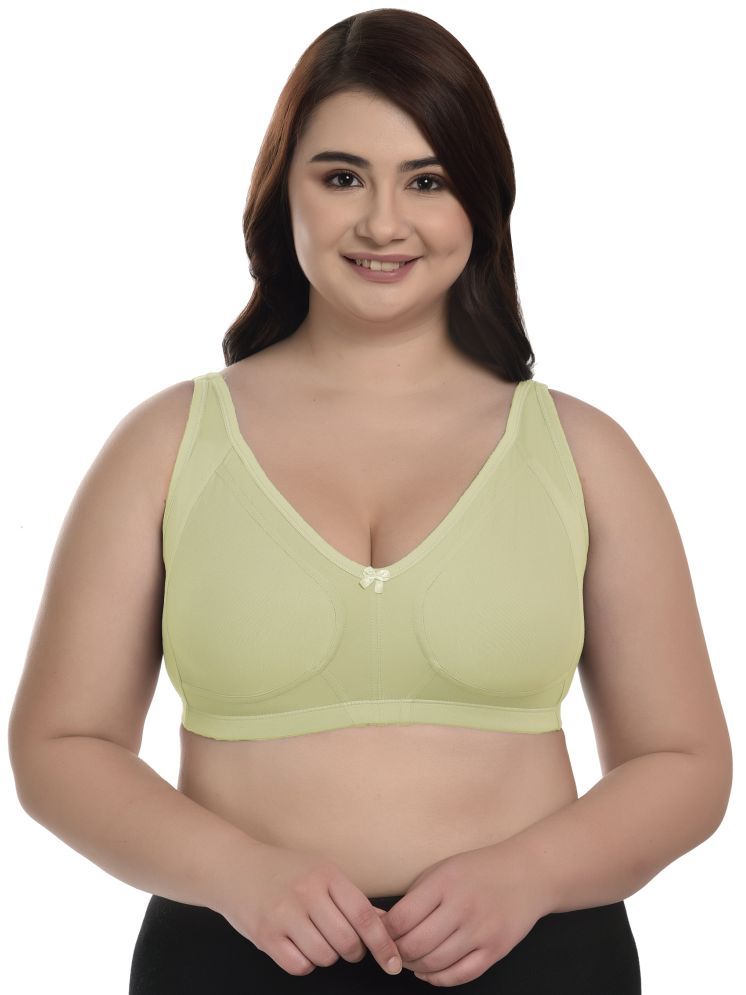     			Elina Pack of 1 Cotton Non Padded Everyday Bra For Women ( Lime Green )