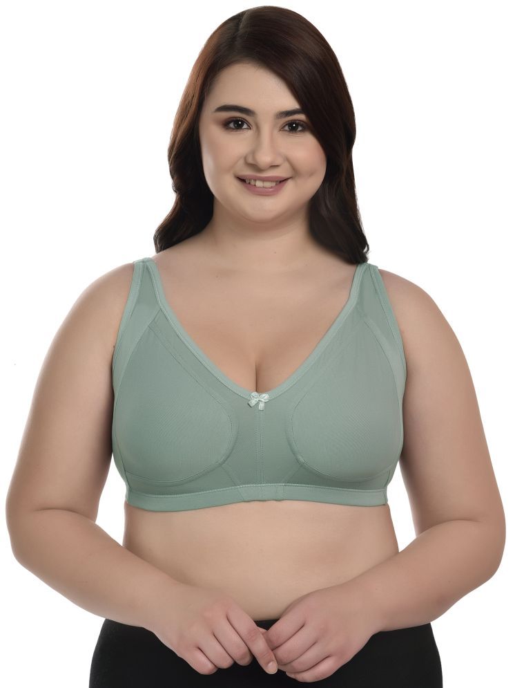     			Elina Pack of 1 Cotton Lightly Padded Minimizer Bra For Women ( Mint Green )