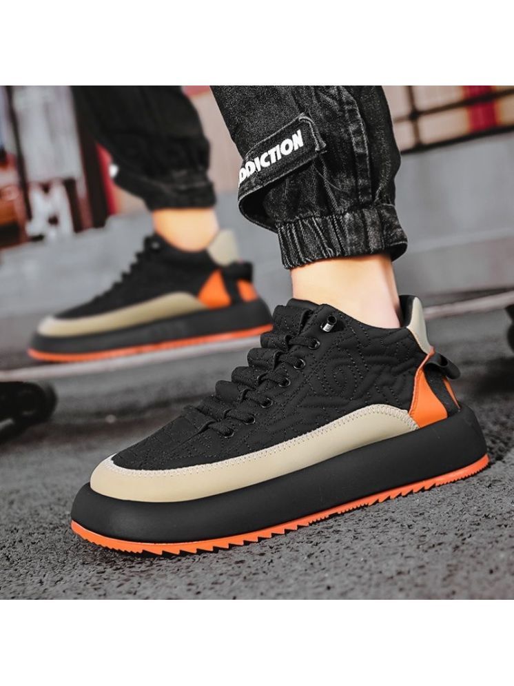     			HASTEN Casual Sneakers Trendy Chunky Shoes For Men Black Men's Sneakers