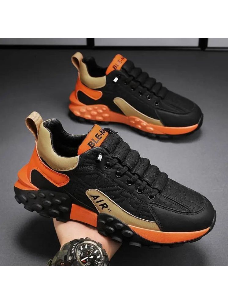     			HASTEN Modern Trendy Men Casual Shoes Black Men's Lifestyle Shoes