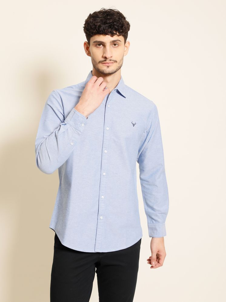     			IVOC Pure Cotton Solid Casual Shirt