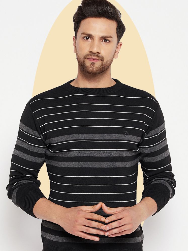     			Lycos Woollen Blend Round Neck Men's Full Sleeves Pullover Sweater - Black ( Pack of 1 )