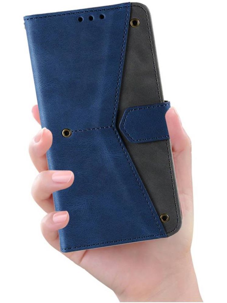     			Masque Blue Flip Cover Artificial Leather Compatible For Redmi 9C ( Pack of 1 )