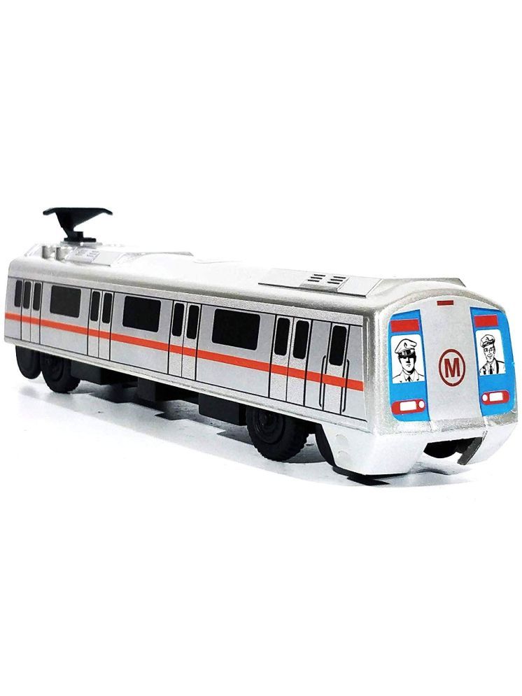     			Metro Train Pull Back Toy for Boys & Kids (Multicolour, Pack of 1